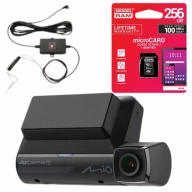 Zestaw kamera samochodowa MIO MIVUE 955W Sony Starvis 4K + zasilacz Smartbox + karta pamięci 256GB