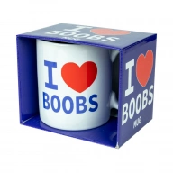 I love Boobs - Kubek Z Napisem I love Boobs