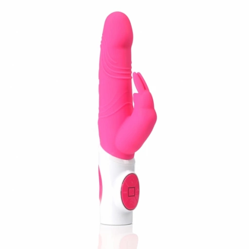 Wibrator ze stymulatorem łechtaczki- Maia Toys Rechargeable Silicone Rabbit Pink 