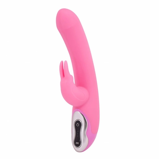 Wibrator ze stymulatorem - Vibe Therapy Tri Rabbit Pink  