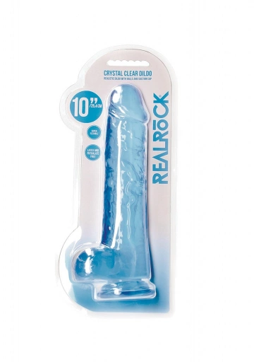 Realistic Dildo with Balls - 10""""/ 25,4 cm