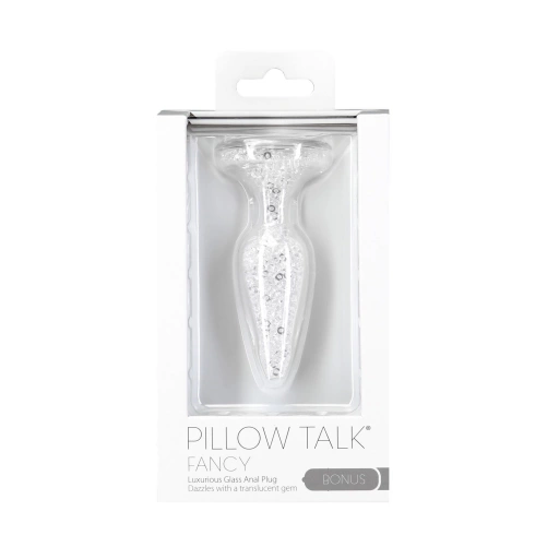 Pillow Talk Fancy Luxurious Glass Anal Plug With Bonus Bullet - Korek analny z kryształem