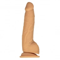 Dildo realistyczne podwójna gęstość - Naked Addiction Dual Density Silicone Dildo Caramel 20 cm  