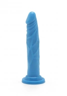 ToyJoy Happy Dicks Dong 7.5 Inch - Dildo klasyczne, niebieskie ⚫ DARMOWA DOSTAWA od 299zł ⚫ DYSKRETNA PRZESYŁKA 24H Z POLSKI ⚫