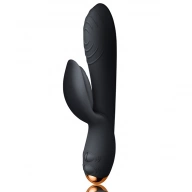 Gruby Wibrator podwójny stymulujący łechtaczkę - Rocks-Off Every Girl Rabbit Vibrator   Czarny