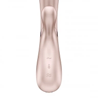 Satisfyer Hot Lover (champagne) - Wibrator króliczek z opcją podgrzewania, Champagne - różowy