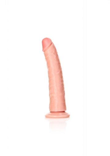 Smukłe Dildo Realistyczne na Przyssawce Realrock 18 cm Cielisty | 100% ORYGINAŁ| DYSKRETNA PRZESYŁKA