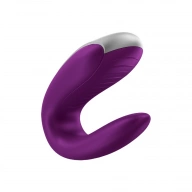 Satisfyer Double Fun (Violet) - Wibrator dla par, Fioletowy ⚫ DARMOWA DOSTAWA od 299zł ⚫ DYSKRETNA PRZESYŁKA 24H Z POLSKI ⚫