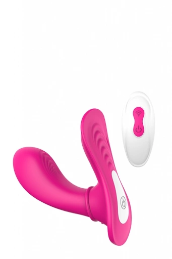 Dream Toys Vibes Of Love Remote Panty G Magenta - Wibrator klasyczny sterowany pilotem do bielizny