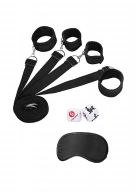 Ouch! Bed Binding Restraint Kit Black - Zestaw BDSM ⚫ DARMOWA DOSTAWA od 299zł ⚫ DYSKRETNA PRZESYŁKA 24H Z POLSKI ⚫