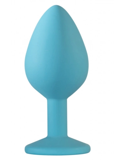 Lola Toys Anal Emotions Cutie Medium Turquoise Light Purple - Korek analny z diamentem, błękitny