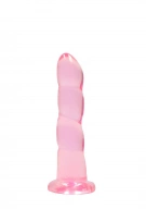 Dildo z Przyssawką Crystal Clear Realrock 17 cm Różowy | 100% ORYGINAŁ| DYSKRETNA PRZESYŁKA