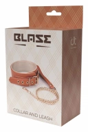 BLAZE ELITE COLLAR AND CHAIN COGNAC VEGAN LEATHER