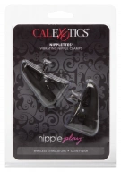 CalExotics Nipplettes Black - Wibrujące zaciski na sutki ⚫ DARMOWA DOSTAWA od 299zł ⚫ DYSKRETNA PRZESYŁKA 24H Z POLSKI ⚫