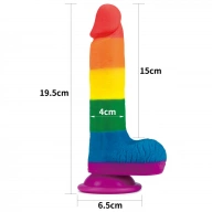 Lovetoy 7.5' Prider Dildo - Dildo klasyczne na przyssawce ⚫ DARMOWA DOSTAWA od 299zł ⚫ DYSKRETNA PRZESYŁKA 24H Z POLSKI ⚫