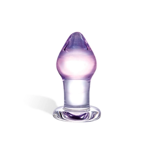 Glas Amethyst RainGlass Butt Plug - Szklany korek analny ⚫ DARMOWA DOSTAWA od 299zł ⚫ DYSKRETNA PRZESYŁKA 24H Z POLSKI ⚫