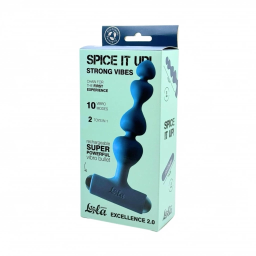 Anal Chain with Rechargeable Bullet Spice it Up Excellence 2.0