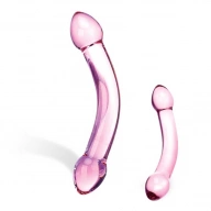 Dildo szklane - Glas Double Trouble Purple Glass Dildo