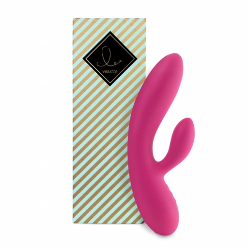 Wibrator ze stymulatorem - FeelzToys Lea Vibrator  Różowy