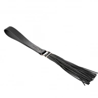 Pejcz skórzany - Bijoux Indiscrets Maze Tassel Flogger Czarny