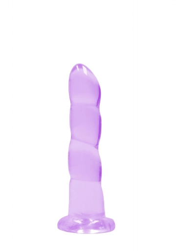 Dildo z Przyssawką Crystal Clear Realrock 17 cm Fioletowy | 100% ORYGINAŁ| DYSKRETNA PRZESYŁKA