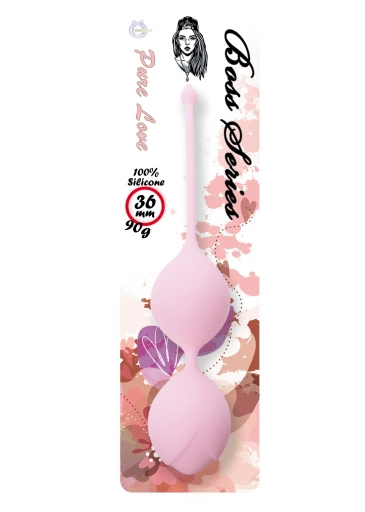 Boss Series Silicone Kegel Balls 90G Light Pink - Kulki gejszy, jasnoróżowe ⚫ DARMOWA DOSTAWA od 299zł ⚫ DYSKRETNA PRZESYŁKA 24H Z POLSKI ⚫