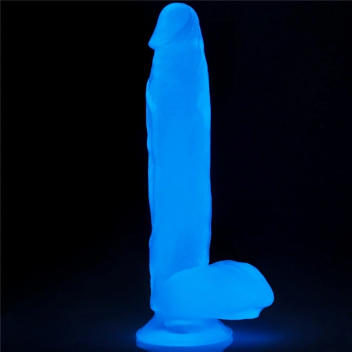 Lovetoy 10' Lumino Play Dildo - Dildo klasyczne na przyssawce świecące w ciemności ⚫ DARMOWA DOSTAWA od 299zł ⚫ DYSKRETNA PRZESYŁKA 24H Z POLSKI ⚫