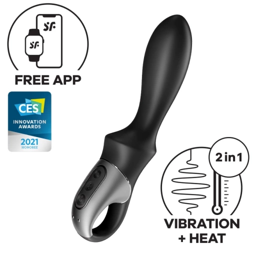 Wibrator analny zdalnie sterowany Satisfyer Heat Climax Connect App