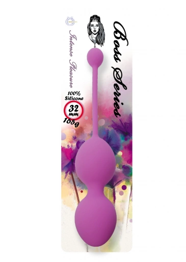 Boss Series Silicone Kegel Balls 165G Purple - Kulki gejszy, fioletowe ⚫ DARMOWA DOSTAWA od 299zł ⚫ DYSKRETNA PRZESYŁKA 24H Z POLSKI ⚫