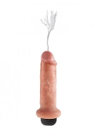 Pipedream King Cock - dildo z wytryskiem + sztuczna sperma - naturalne PVC - 15cm (6