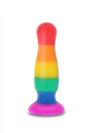 TOYJOY Happy Stuffer Large Rainbow - Dildo klasyczne na przyssawce ⚫ DARMOWA DOSTAWA od 299zł ⚫ DYSKRETNA PRZESYŁKA 24H Z POLSKI ⚫