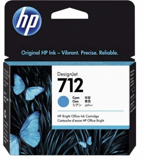 HP Inc. Tusz 712 29ml 3ED67A błękitny