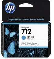 HP Inc. Tusz 712 29ml 3ED67A błękitny