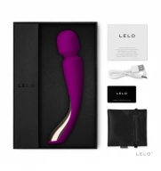 Lelo Smart Wand 2 Medium Deep Rose - wibratory wand, różowy ⚫ DARMOWA DOSTAWA od 299zł ⚫ DYSKRETNA PRZESYŁKA 24H Z POLSKI ⚫