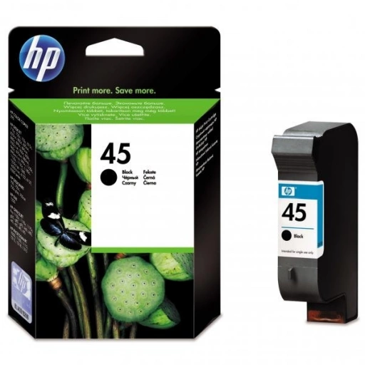 HP oryginalny ink 51645AE, No.45, black, 930s, 42ml, HP DeskJet 850, 970Cxi, 1100, 1200, 1600, 6122, 6127