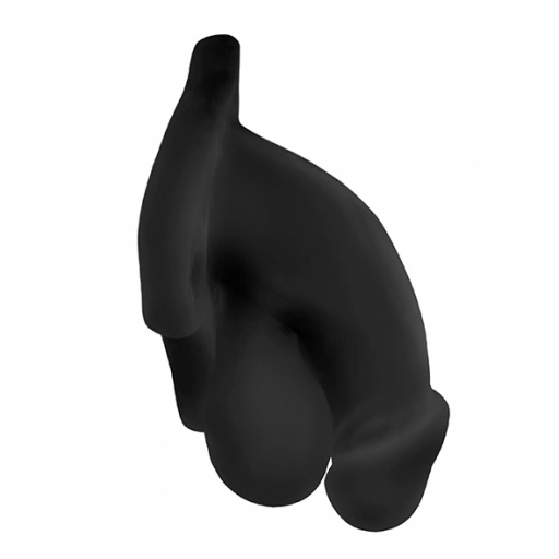 Sztuczny penis na uprzęży - Perfect Fit Fun Boy 11,5 cm  Czarny