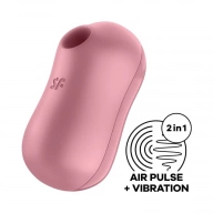 Satisfyer cotton candy (light red) - Wibrator łechtaczkowy z stymulacją soniczną, Różowy