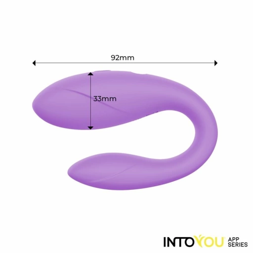 IntoYou Couple toy - Elastyczne, wibrujące jajeczko sterowane aplikacją, Fioletowy ⚫ DARMOWA DOSTAWA od 299zł ⚫ DYSKRETNA PRZESYŁKA 24H Z POLSKI ⚫